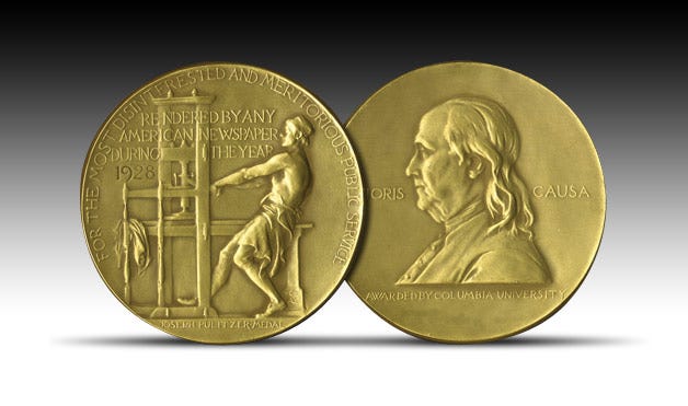 The Pulitzer Prize medal